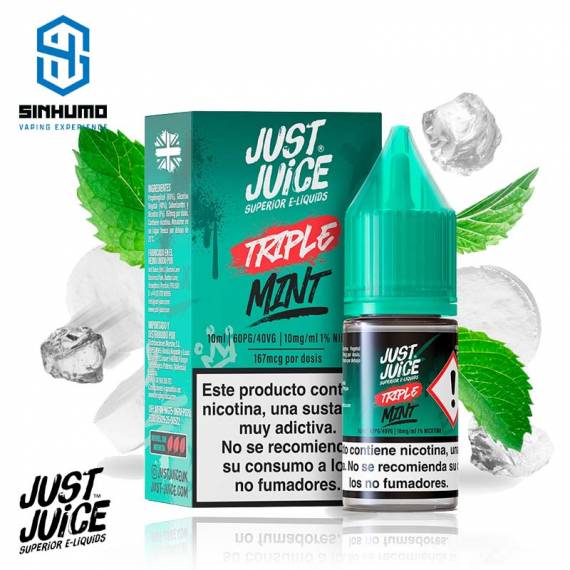 Sales Triple Mint 10ml by Just Juice Nic Salt