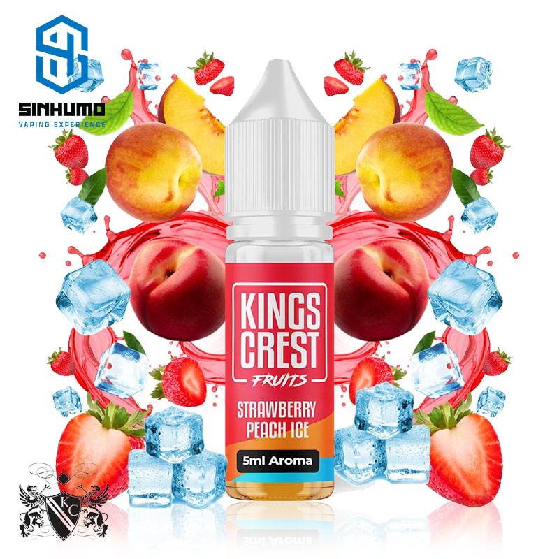 Aroma Strawberry Peach Ice MiniLongfill by Kings Crest