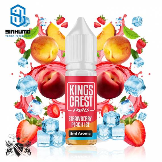 Aroma Strawberry Peach Ice MiniLongfill by Kings Crest