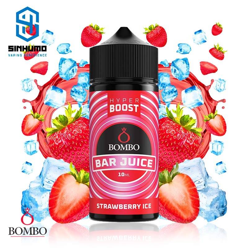 Aroma Strawberry Ice 10ml Longfill Hyper Boost Bar Juice by Bombo E-liquids