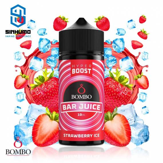 Aroma Strawberry Ice 10ml Longfill Hyper Boost Bar Juice by Bombo E-liquids