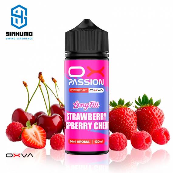 Aroma Strawberry Raspberry Cherry 24ml Longfill Ox Passion by Oxva