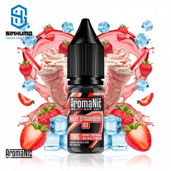 Aromanic Bar Salts Milky Strawberry Ice 10ml