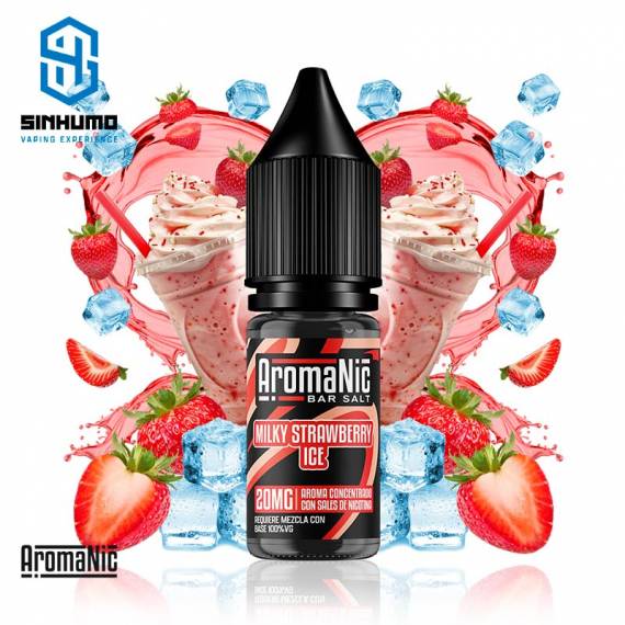 Aromanic Bar Salts Milky Strawberry Ice 10ml