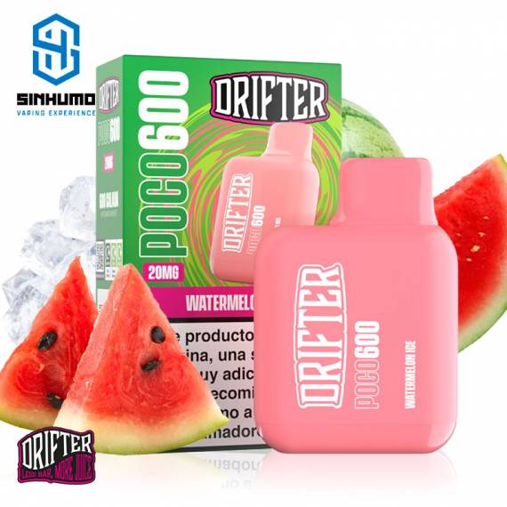 Pod Desechable Poco 600 Watermelon Ice 20mg by Drifter