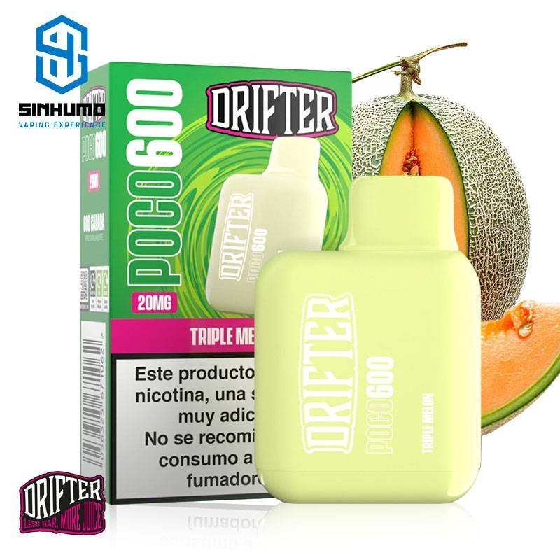 Pod Desechable Poco 600 Triple Melon 20mg by Drifter