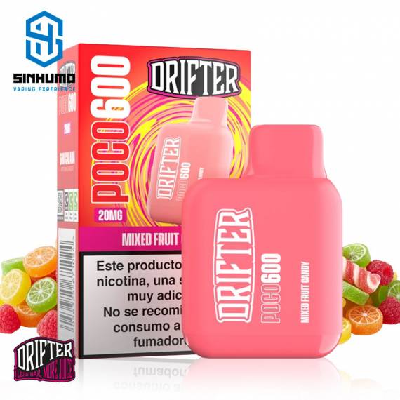 Pod Desechable Poco 600 Mixed Fruit Candy 20mg by Drifter