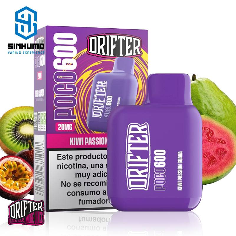 Pod Desechable Poco 600 Kiwi Passionfruit Guava 20mg by Drifter