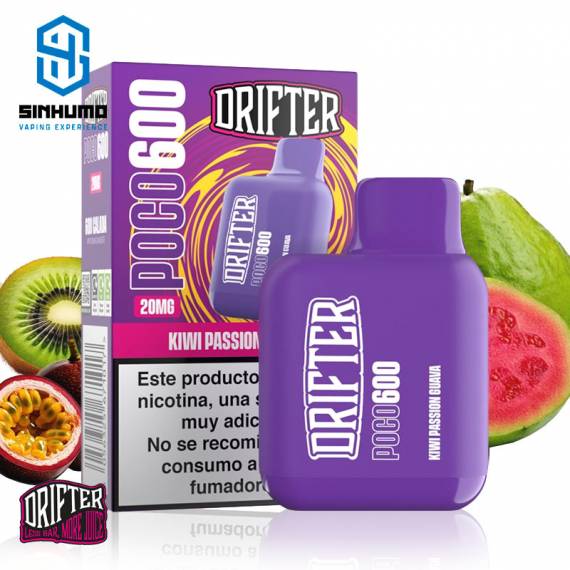 Pod Desechable Poco 600 Kiwi Passionfruit Guava 20mg by Drifter