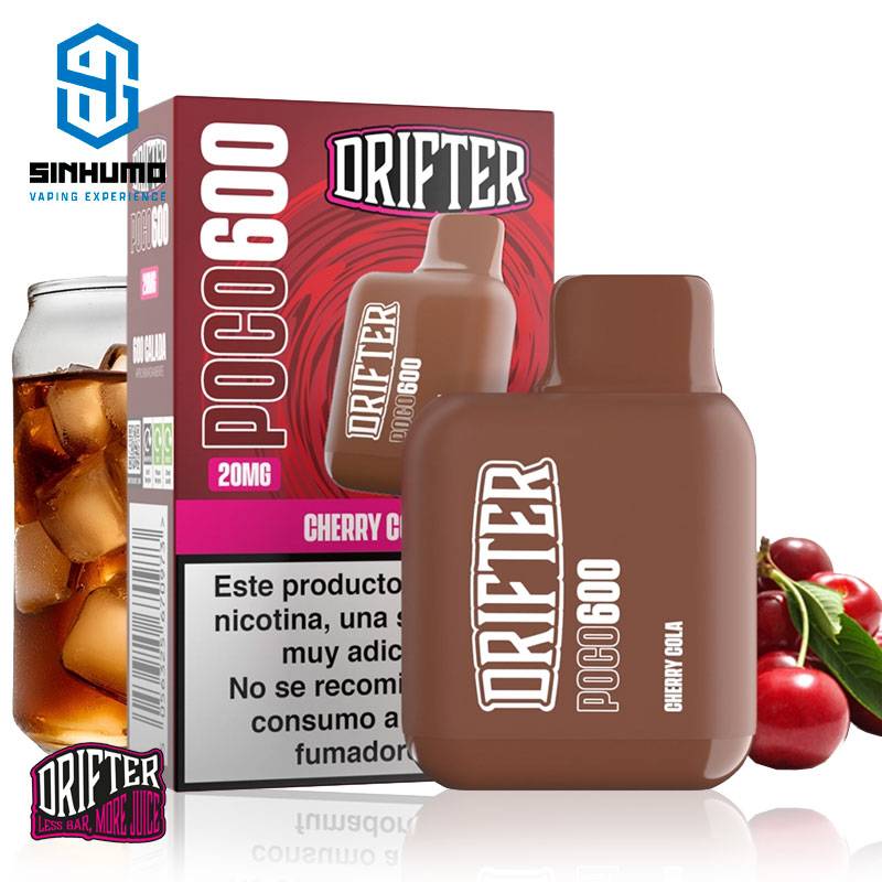 Pod Desechable Poco 600 Cherry Cola 20mg by Drifter
