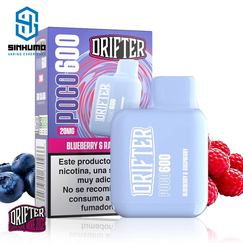 Pod Desechable Poco 600 Blueberry Raspberry 20mg by Drifter