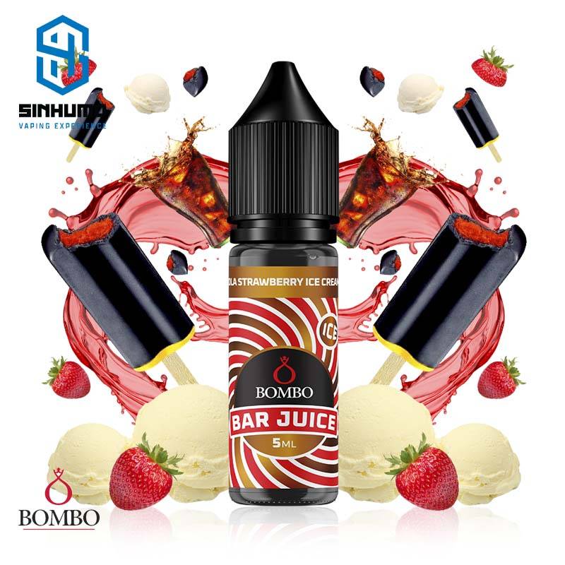 Aroma Cola Strawberry Ice Cream MiniLongfill by Bombo E-liquids