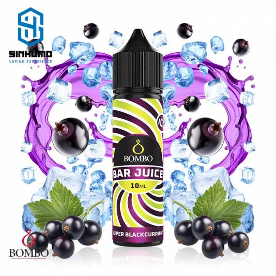 Aroma Super Blackcurrant Ice Longfill Bar Juice by Bombo E-liquids
