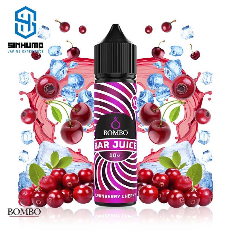 Aroma Cramberry Cherry Ice Longfill Bar Juice by Bombo E-liquids