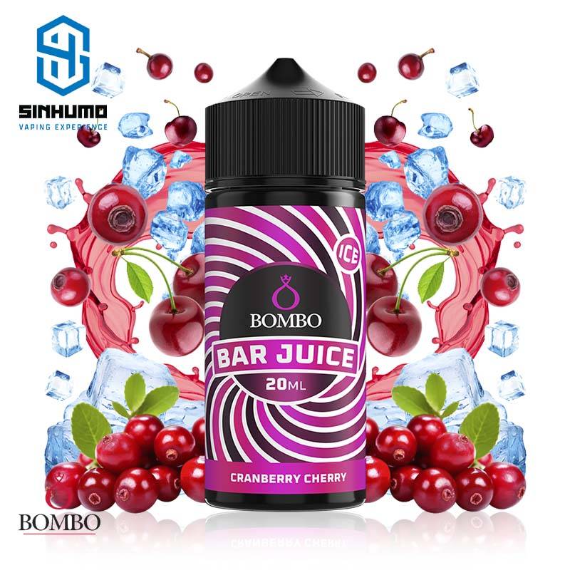 Aroma Cramberry Cherry Ice Longfill Bar Juice by Bombo E-liquids