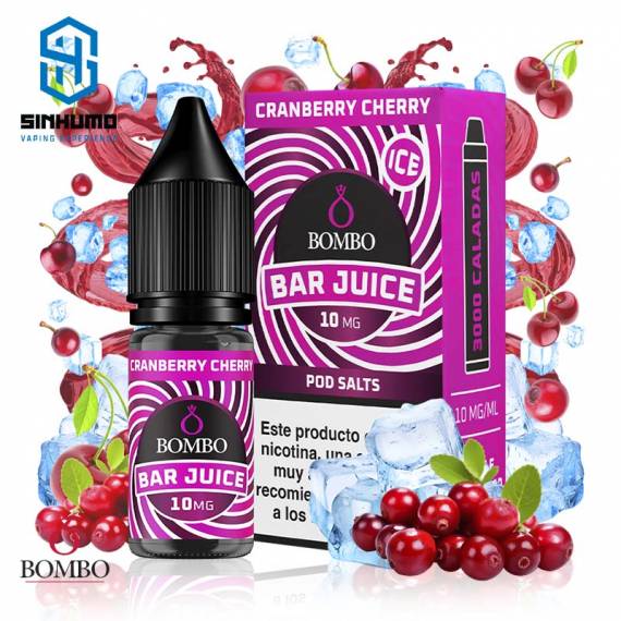 Sales Cranberry Cherry Ice 10ml Bar Juice By Bombo E-liquids