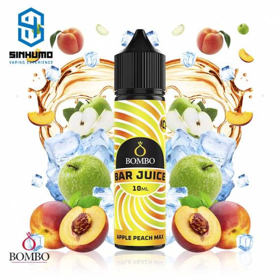 Aroma Apple Peach Ice Longfill Bar Juice by Bombo E-liquids