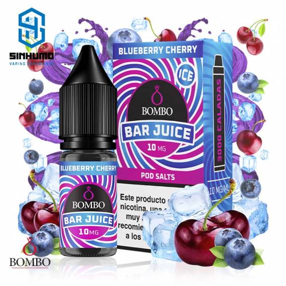 Sales Blueberry Cherry Ice 10ml Bar Juice By Bombo E-liquids