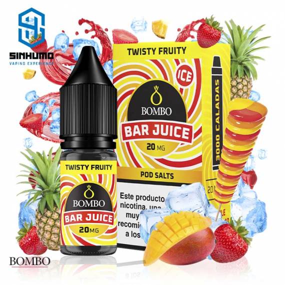 Sales Twisty Fruity Ice 10ml Bar Juice By Bombo E-liquids