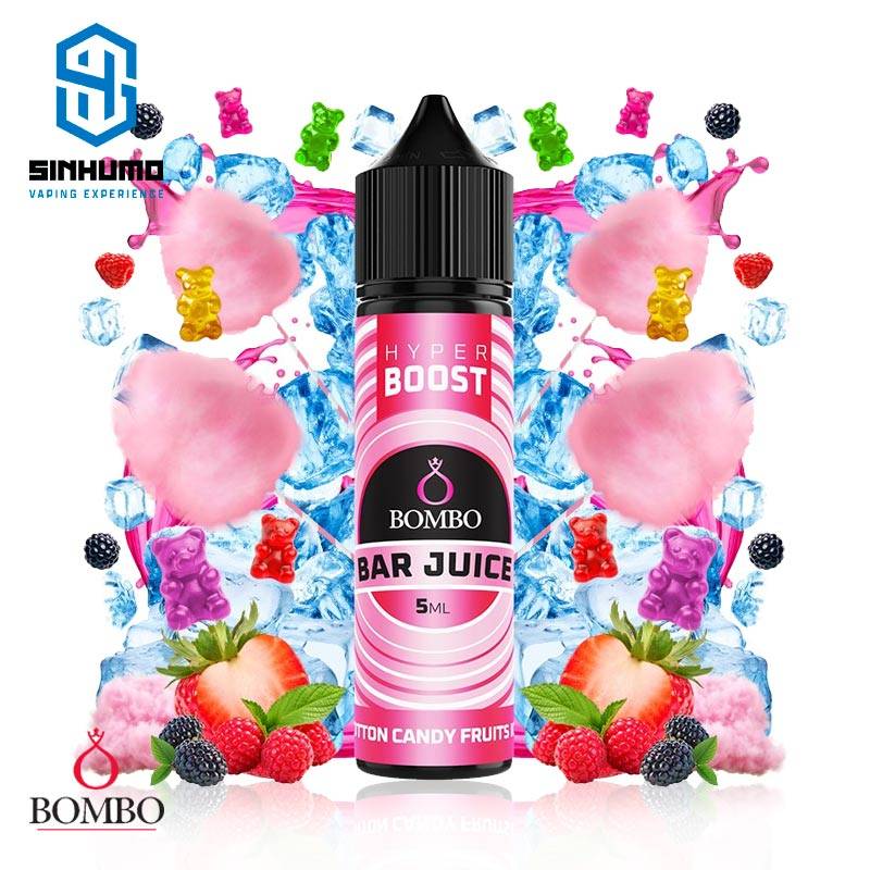 Aroma Cotton Candy Fruits Ice 5ml Longfill Hyper Boost Bar Juice by Bombo E-liquids