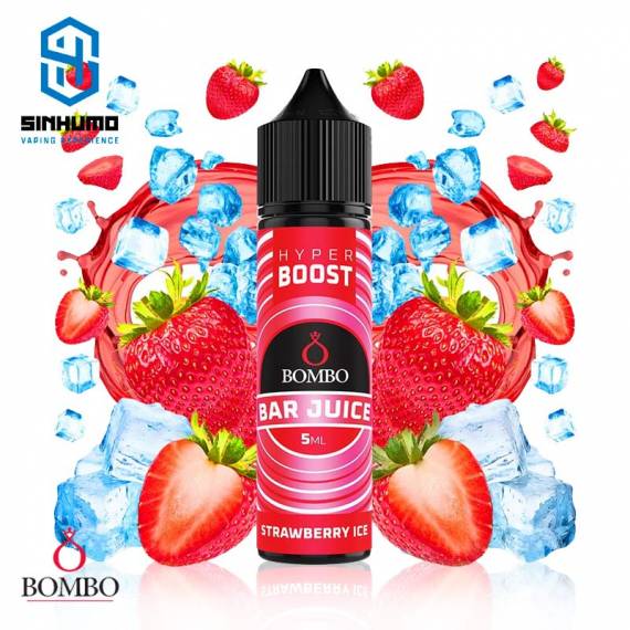 Aroma Strawberry Ice 5ml Longfill Hyper Boost Bar Juice by Bombo E-liquids