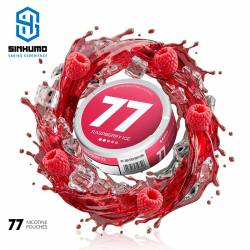 Bolsa de Nicotina Raspberry Ice by 77 Nicotine Pouches