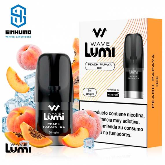 Cartucho Wave Lumi Peach Papaya Ice 20mg