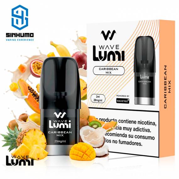 Cartucho Wave Lumi Caribbean Mix 20mg