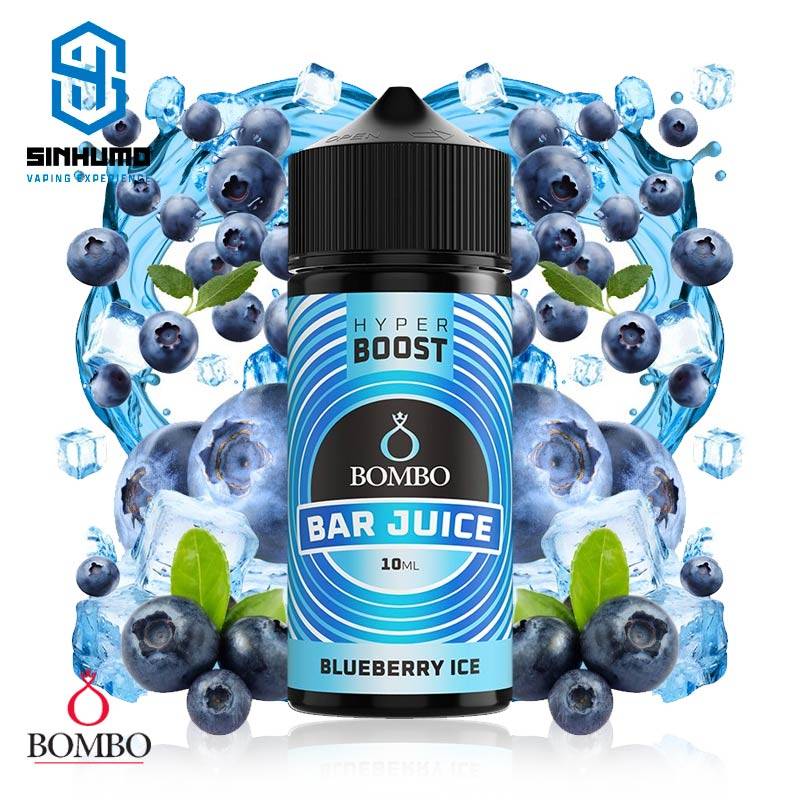 Aroma Blueberry Ice 10ml Longfill Hyper Boost Bar Juice by Bombo E-liquids