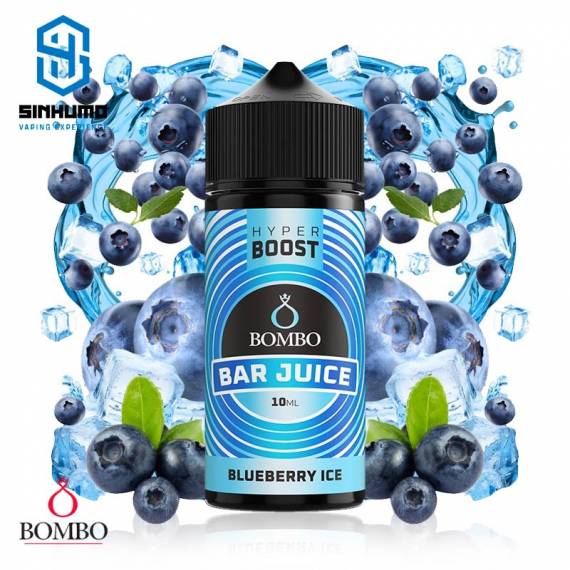 Aroma Blueberry Ice 10ml Longfill Hyper Boost Bar Juice by Bombo E-liquids