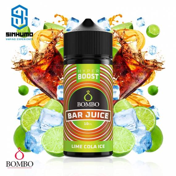 Aroma Lime Cola Ice 10ml Longfill Hyper Boost Bar Juice by Bombo E-liquids