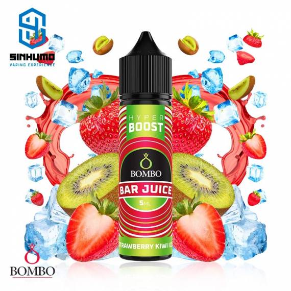 Aroma Strawberry Kiwi Ice 5ml Longfill Hyper Boost Bar Juice by Bombo E-liquids