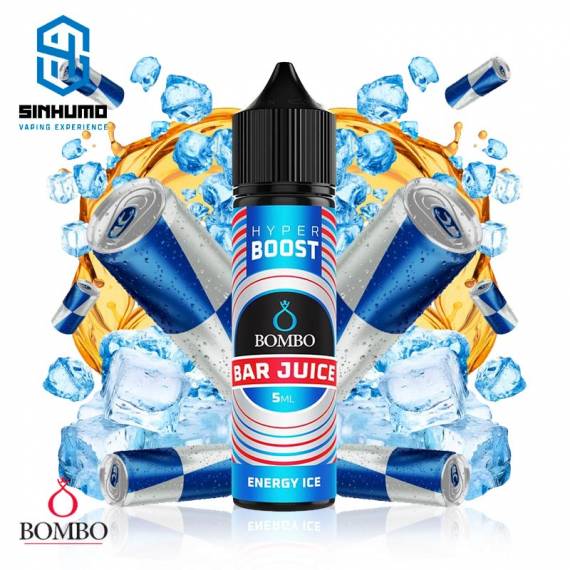 Aroma Energy Ice 5ml Longfill Hyper Boost Bar Juice by Bombo E-liquids
