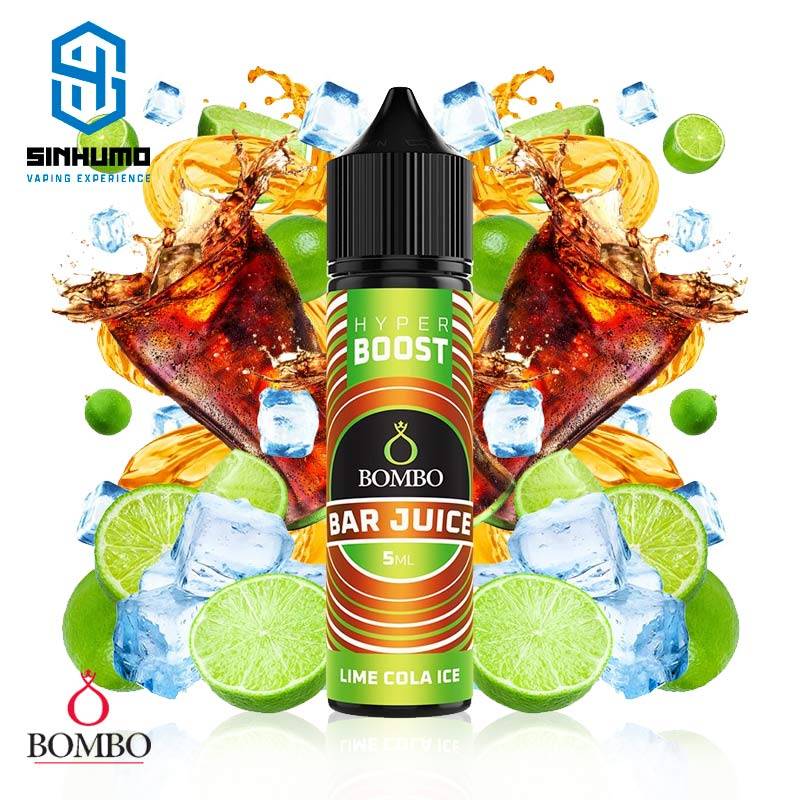 Aroma Lime Cola Ice 5ml Longfill Hyper Boost Bar Juice by Bombo E-liquids