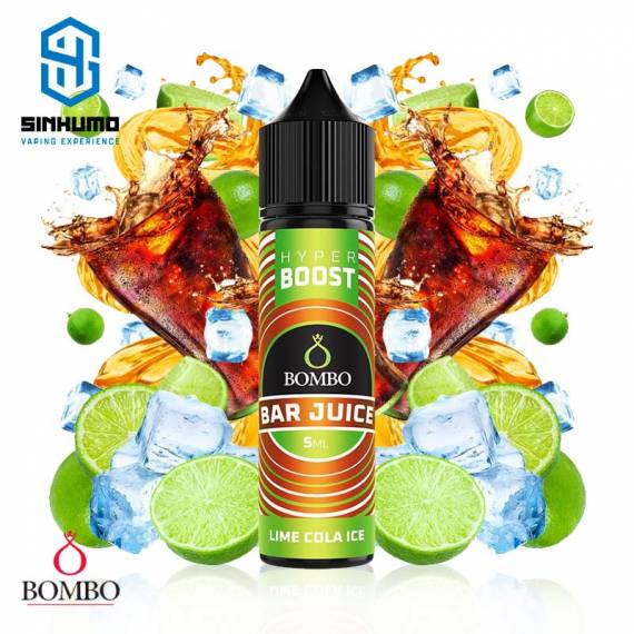 Aroma Lime Cola Ice 5ml Longfill Hyper Boost Bar Juice by Bombo E-liquids