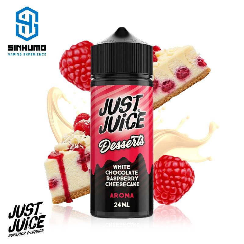 Aroma White Chocolate Raspberry Cheesecake 24ml Desserts Longfill by Just Juice