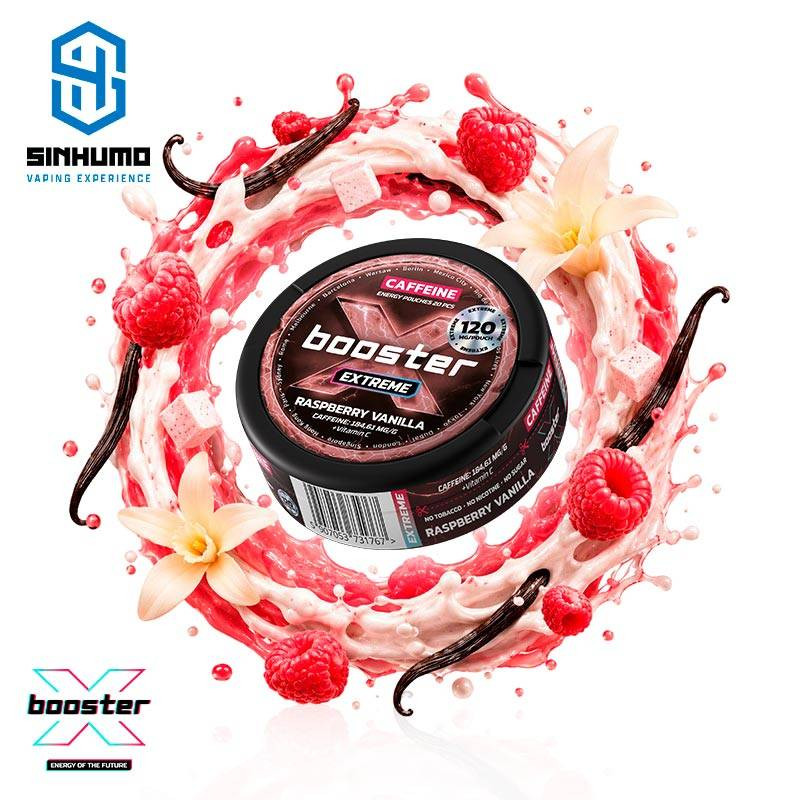 Bolsa de Cafeina Raspberry Vanilla 120MG by X-Booster