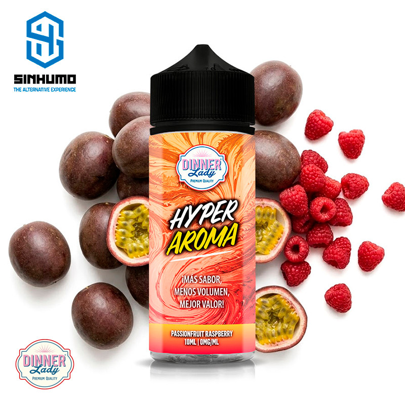 Aroma Passionfruit Raspberry 10ml Hyper Longfill by Dinner Lady