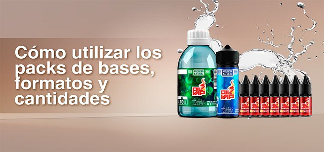 Cómo utilizar los packs de bases, formatos y cantidades