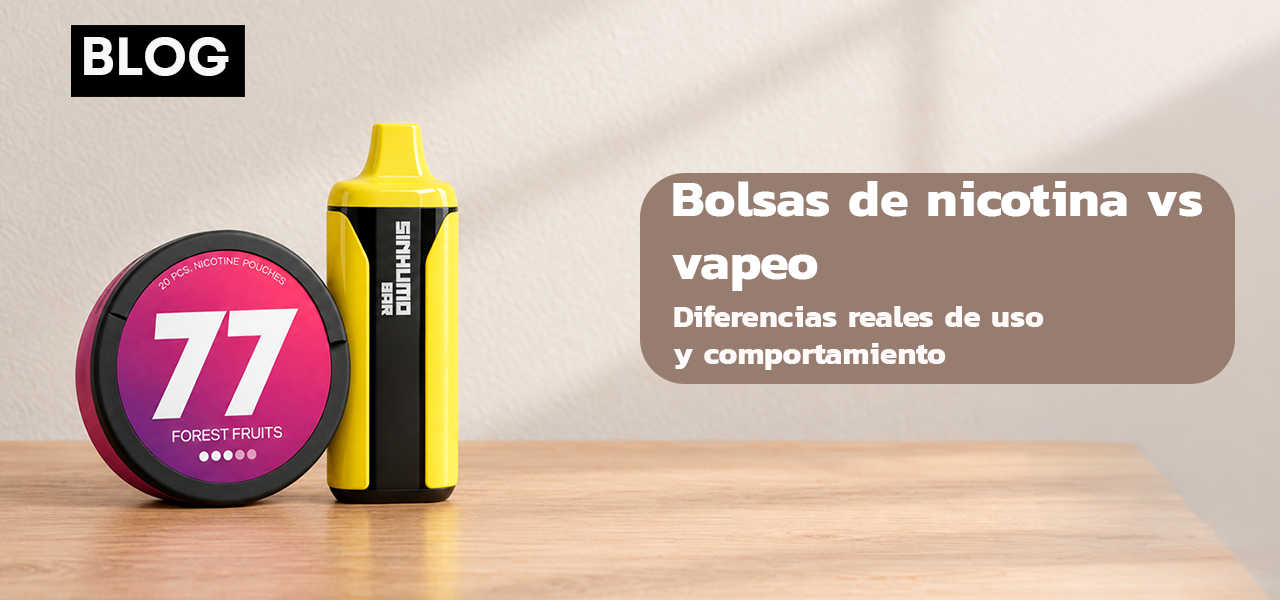 Bolsas de nicotina vs vapeo: diferencias entre dos alternativas Sinhumo